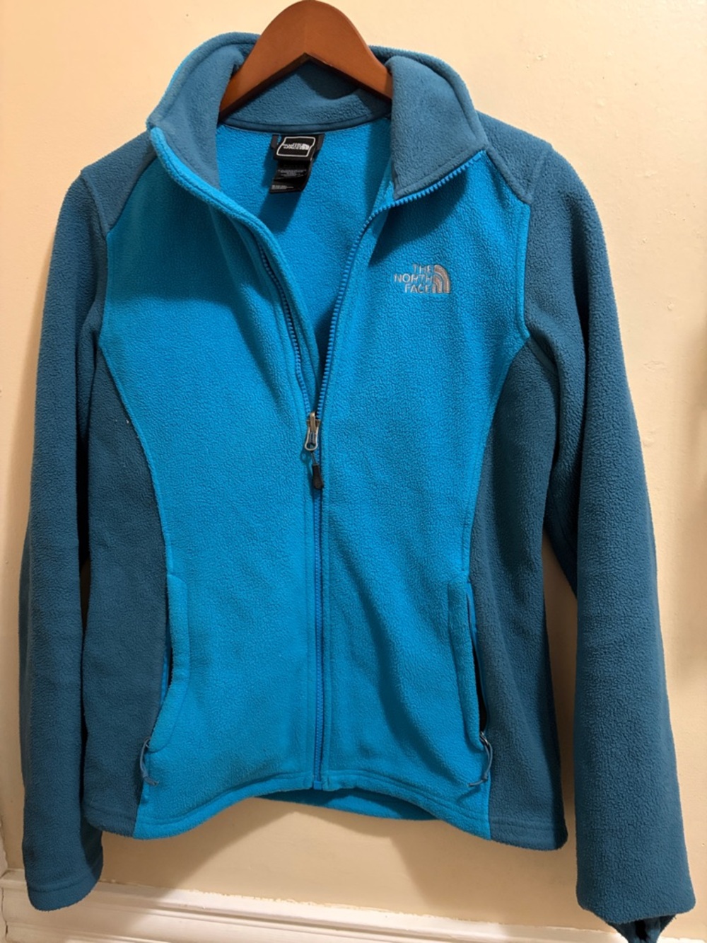 The North Face Women’s ' Two-Tone Blue Zip Fleece Jacket